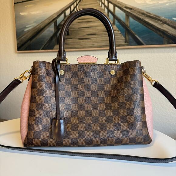 💎✨SUPER RARE✨💎 Authentic Louis Vuitton  Brittany Damier Ebene Bag - Picture 4 of 10